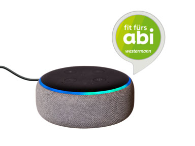 Alexa-Gerät mit Logo Fit fürs abi